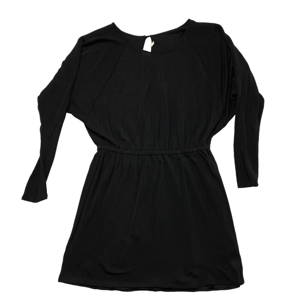 TWELFTH STREET CYNTHIA VINCENT Wednesday Black Mini Dress Tunic Medium *READ* - Picture 3 of 12